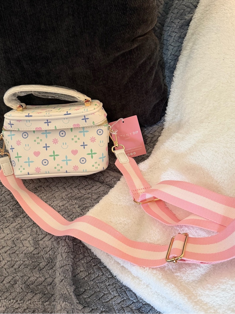 ♡skinnydip mini tote bag signature print `♡
